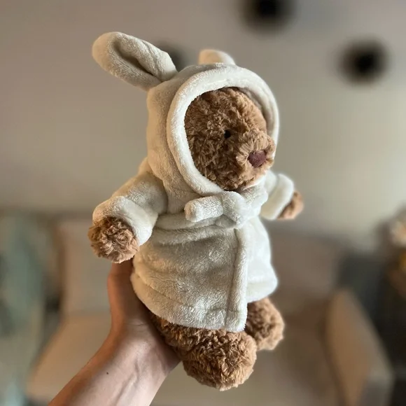 Jellycat Bathrobe Bartholomew Bear - Authentic & NWT! - Picture 2 of 6